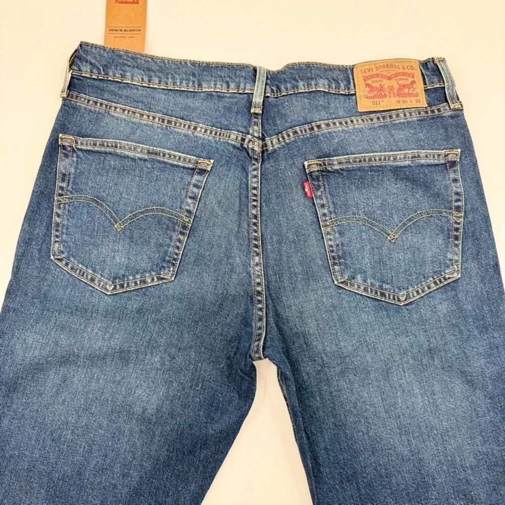 Levi's 511 Slim Fit Jeans Men's‎ 36X32 Blue Denim NWT Reclaimed Sustainable